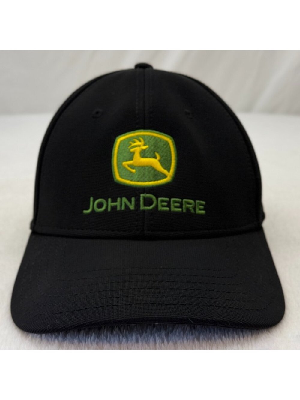 John Deere Logo Est. 1837 One Size Fits Most Unisex Cap Hat Black Green